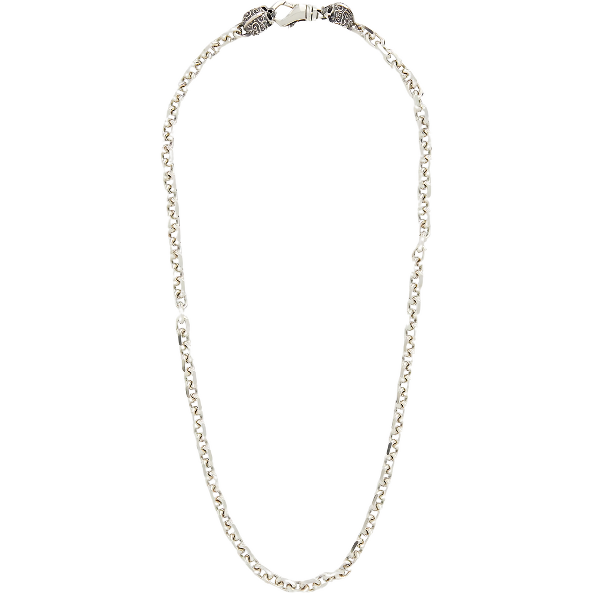 【関税&送料込】Emanuele Bicocchi Sterling Silver 925 Chain Sterling Silver Arabesque Chain Necklace | EMANUELE BICOCCHI