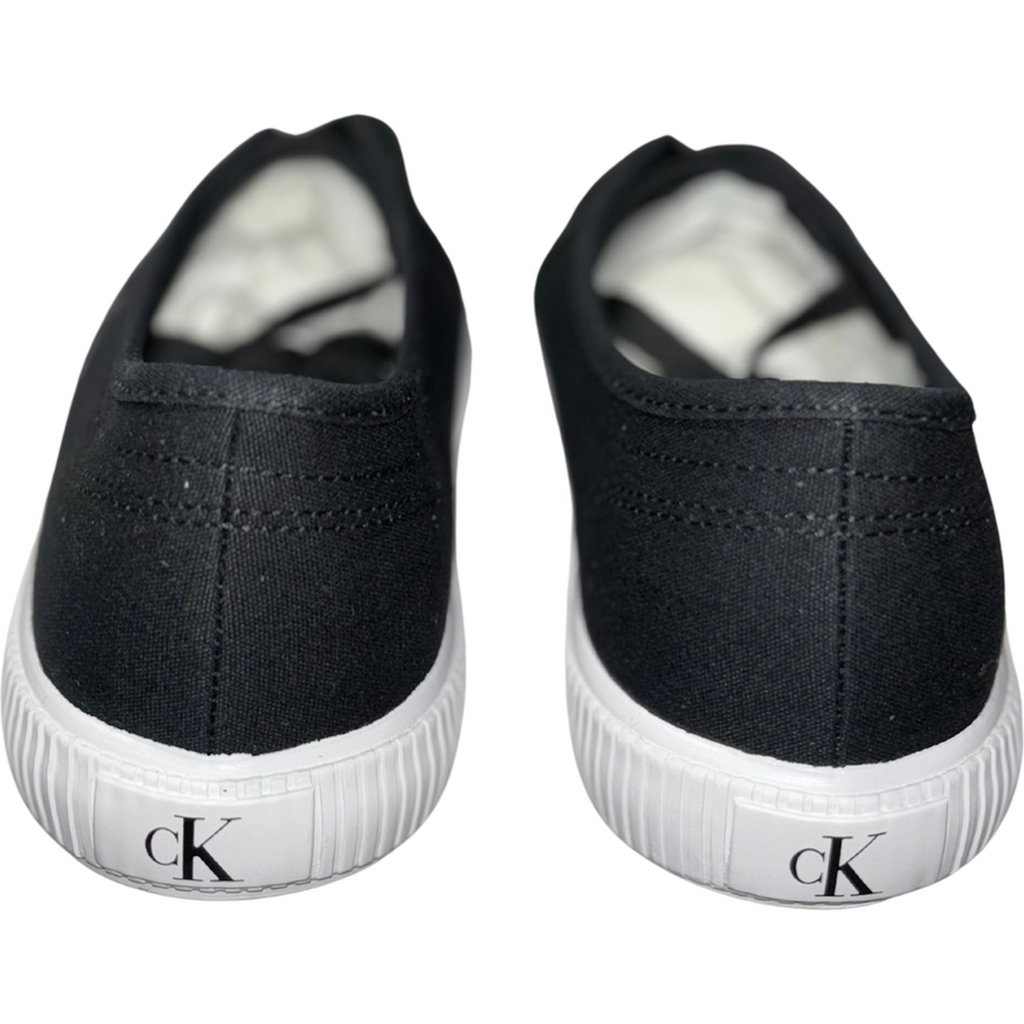 Calvin Klein Mono Canvas Low Trainers Black