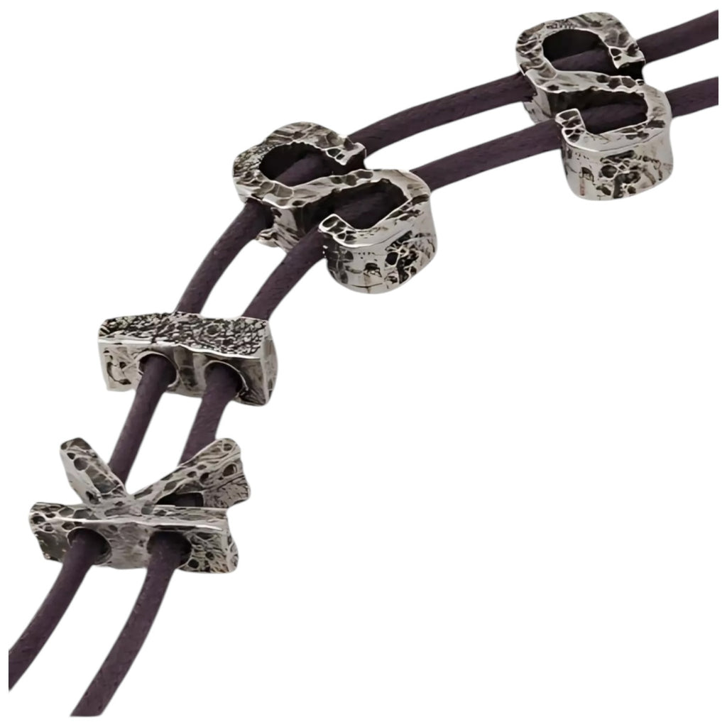 Acne Studios Kiss Silver-Tone Cord Necklace