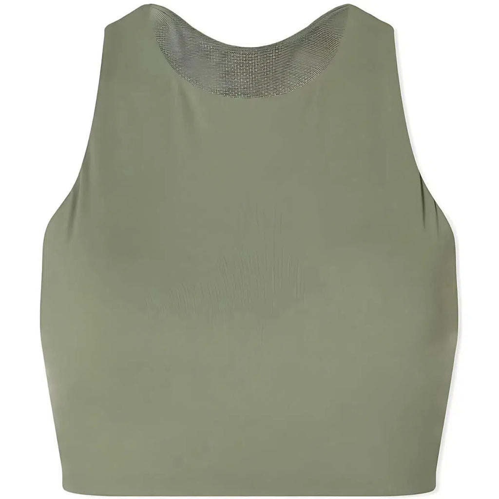 Adanola Mesh-Back Khaki Sports Bra