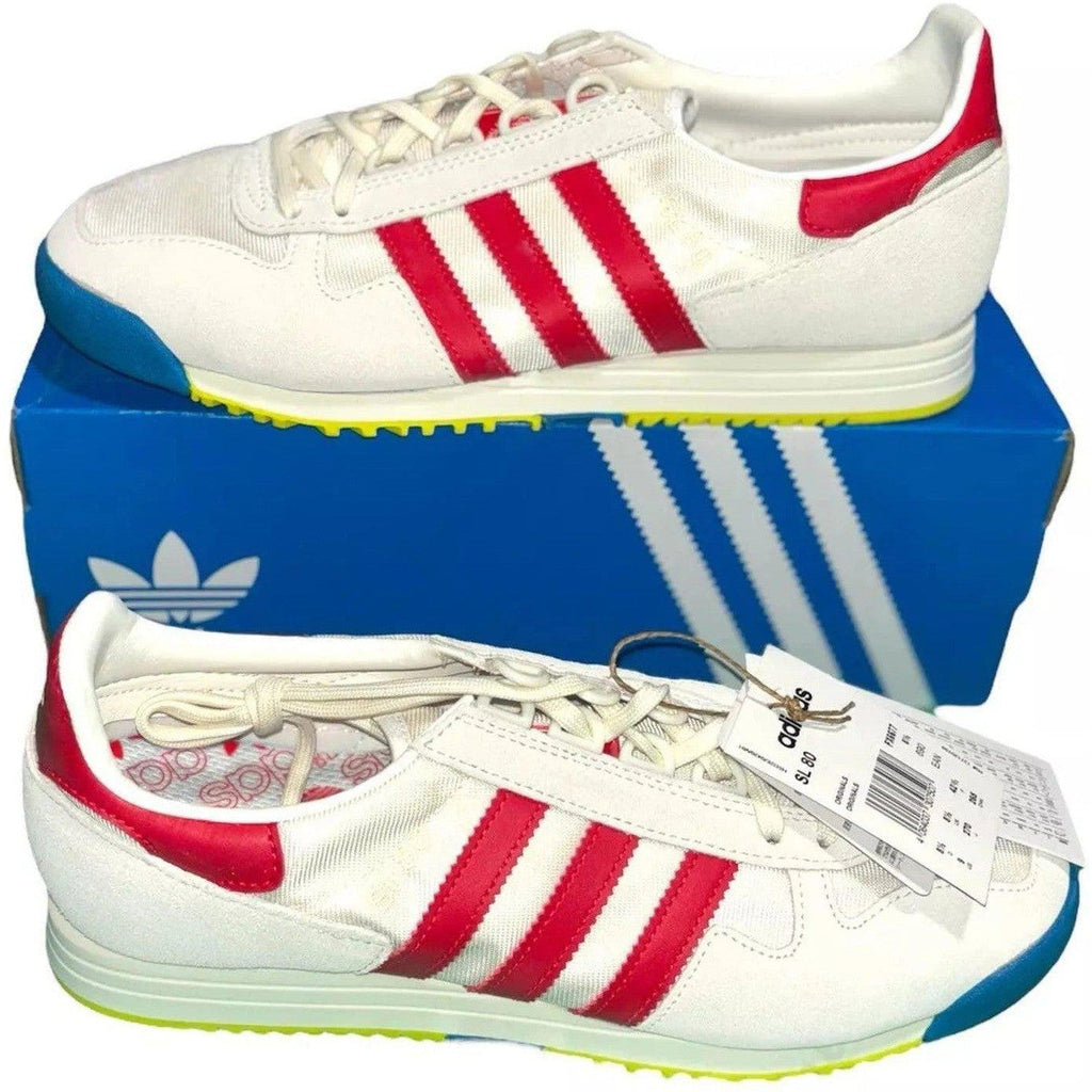 Adidas SL 80 White Blue Yellow Trainers