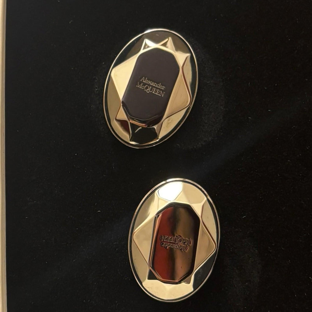 Alexander McQueen Large Logo Stud Earrings