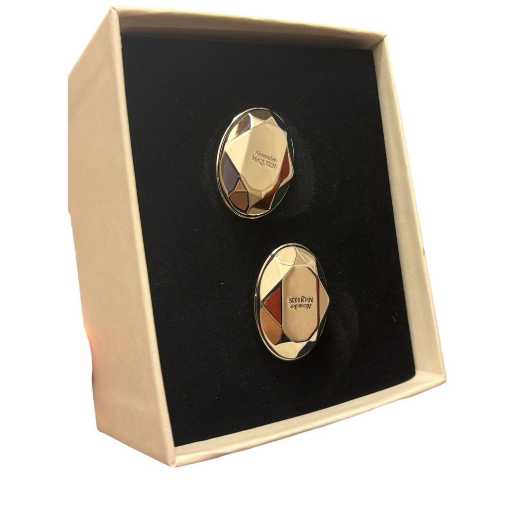 Alexander McQueen Large Logo Stud Earrings