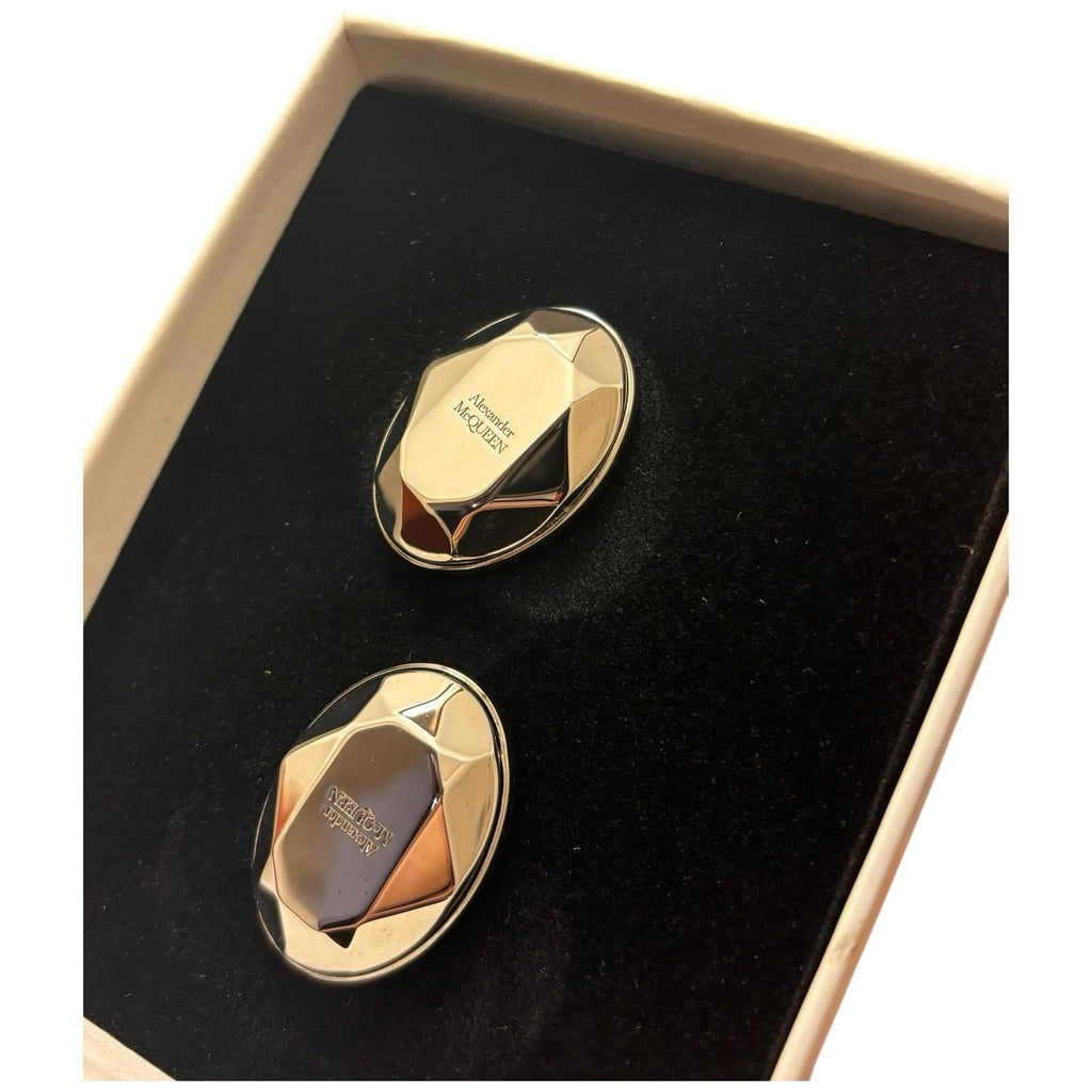 Alexander McQueen Large Logo Stud Earrings