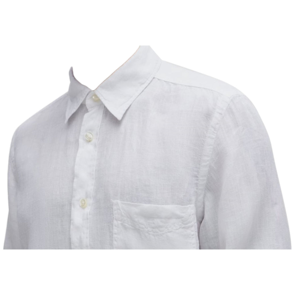 BOSS Orange Relegant Men's Long Sleeve White Cotton Poplin Shirt