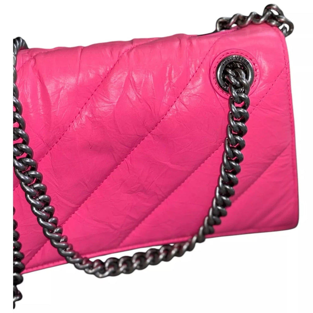 Balenciaga Pink Crush Quilted Crossbody Chain Handbag