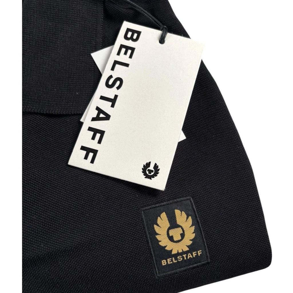 Belstaff Mens Black Long Sleeve Polo Shirt