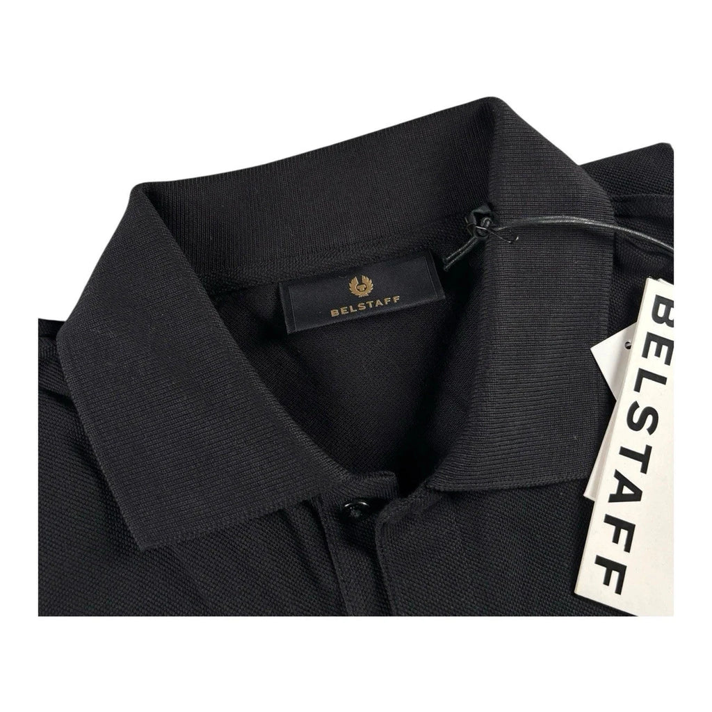Belstaff Mens Black Long Sleeve Polo Shirt