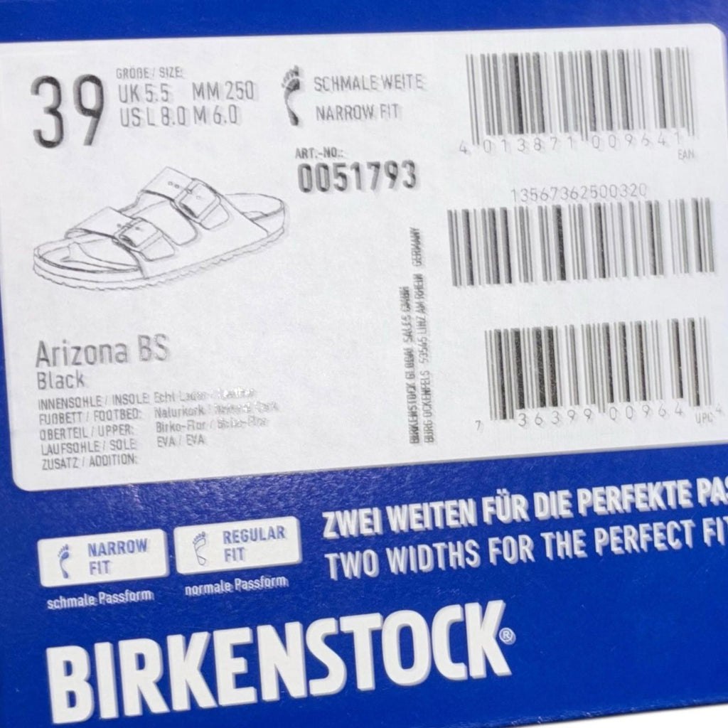 Birkenstock Arizona BS Black Cork Buckle Sandals