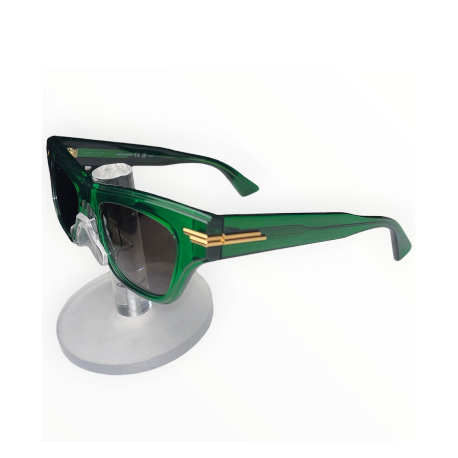 Bottega Veneta BV1122S Green Cat Eye Sunglasses