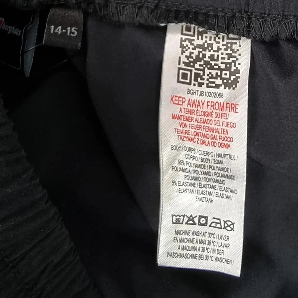 Boys Black Berghaus Theran 2 Woven Pants