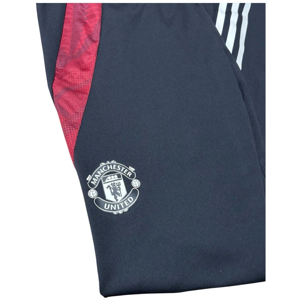 Boys Black Manchester United Adidas Training Bottoms Tiro
