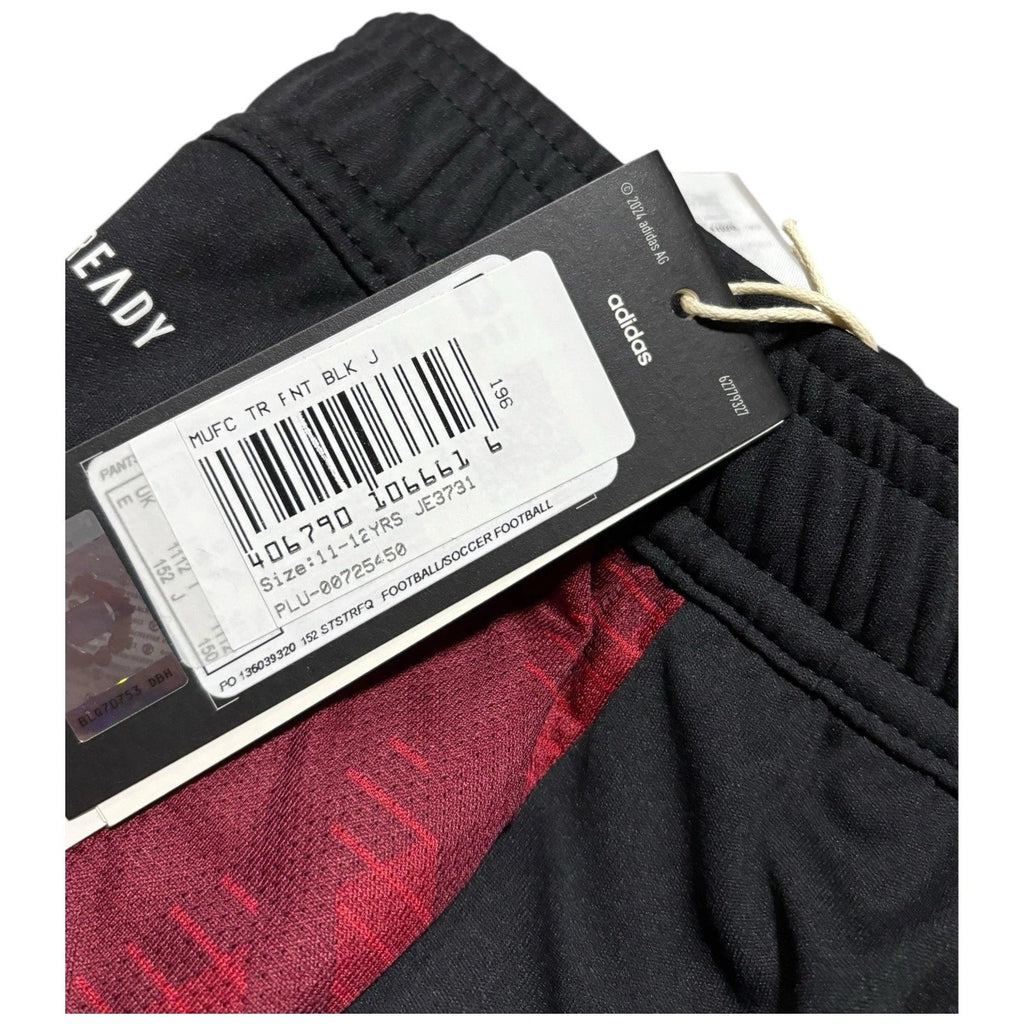 Boys Black Manchester United Adidas Training Bottoms Tiro