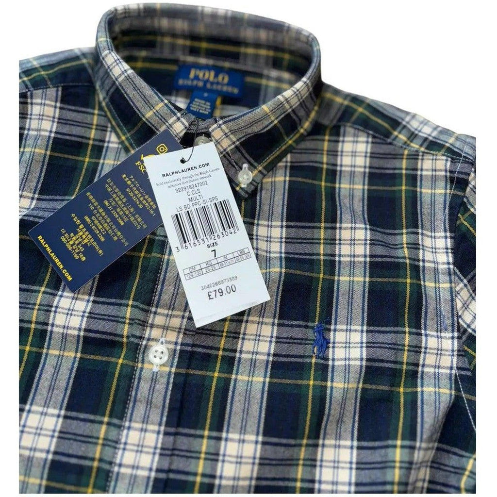 Boys Ralph Lauren Smart Long Sleeve Collared Shirt