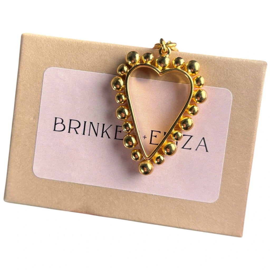 Brinker & Eliza Gold Heart Pendant Necklace