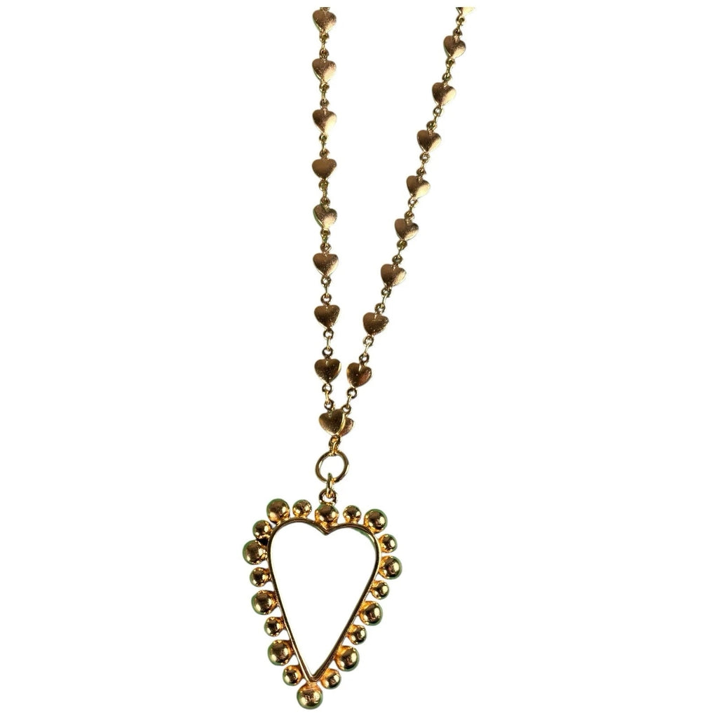 Brinker & Eliza Gold Heart Pendant Necklace