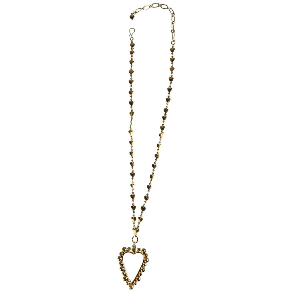 Brinker & Eliza Gold Heart Pendant Necklace