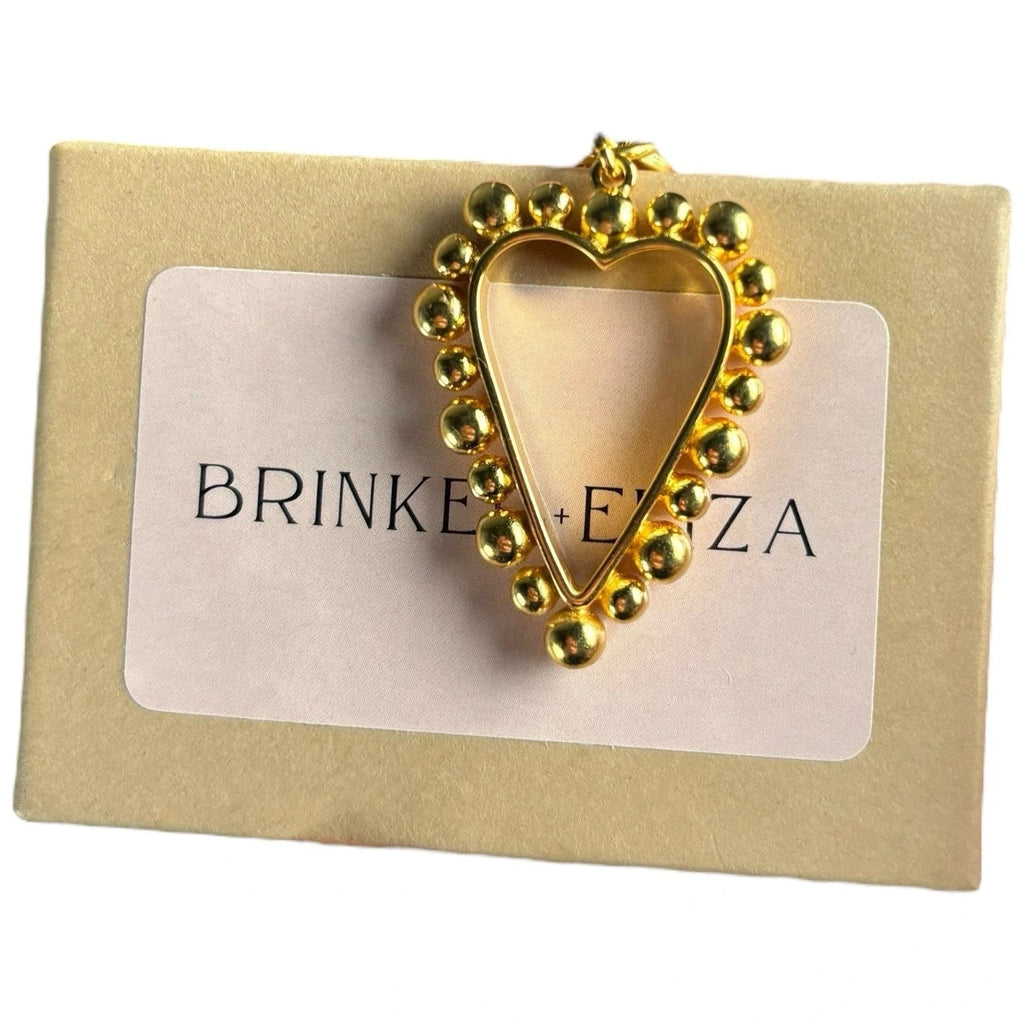 Brinker & Eliza Gold Heart Pendant Necklace