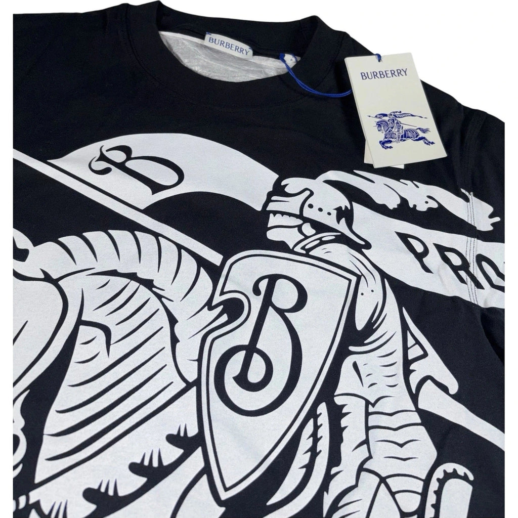 Burberry Men's EKD Equestrian Knight Print T-Shirt White