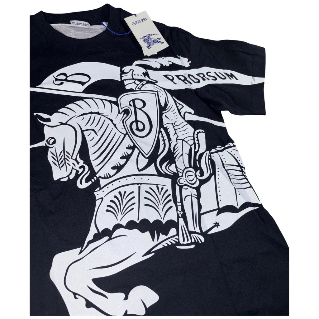 Burberry Men's EKD Equestrian Knight Print T-Shirt White