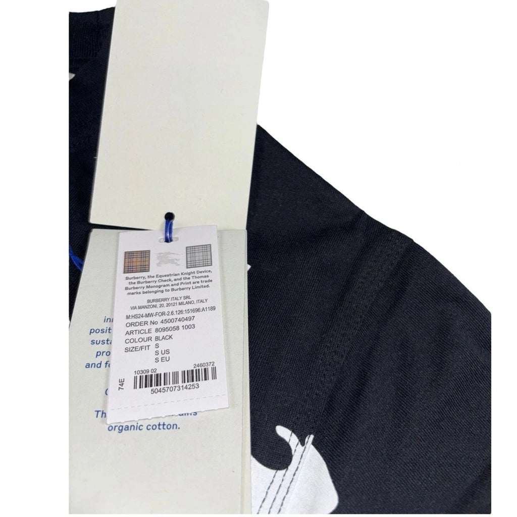 Burberry Men's EKD Equestrian Knight Print T-Shirt White