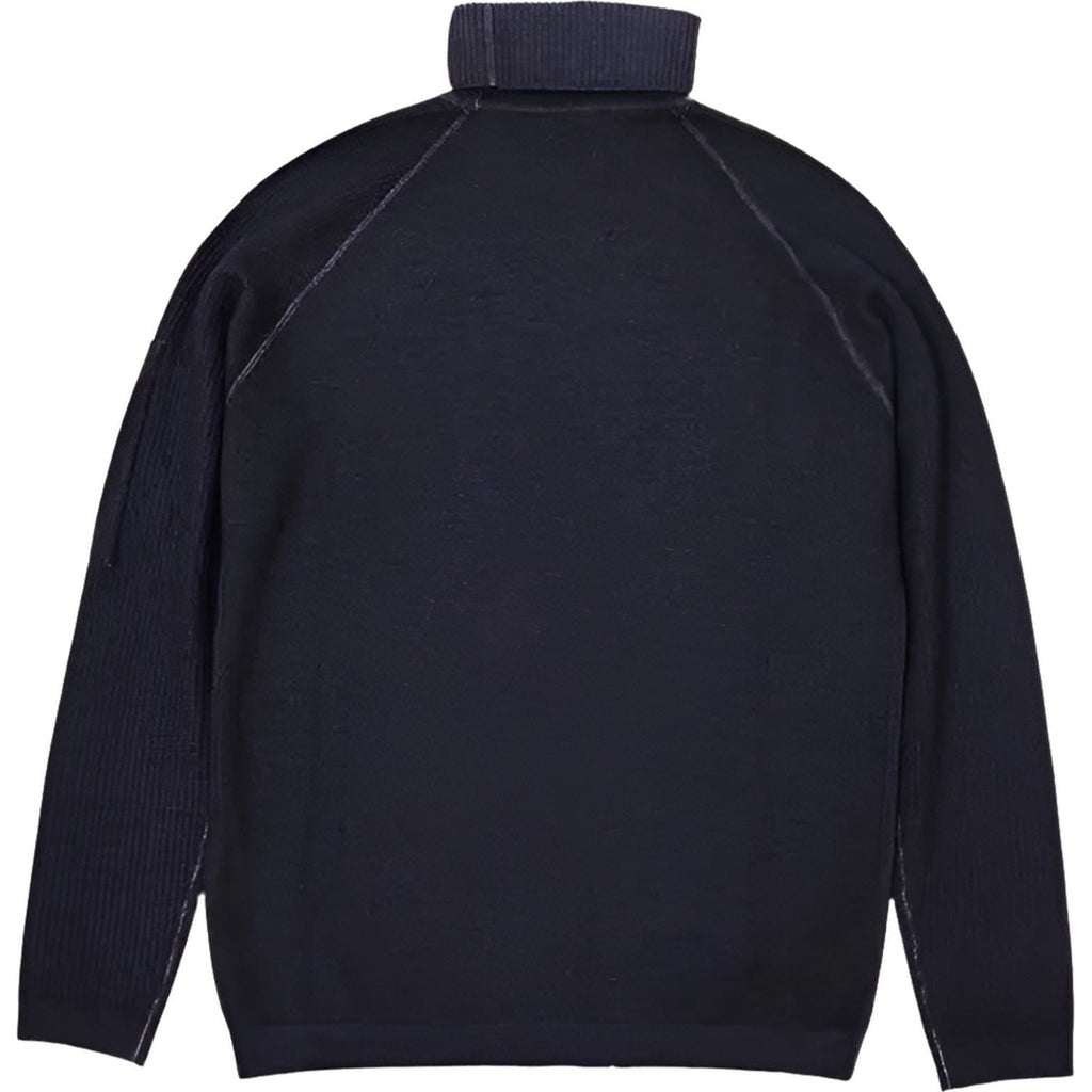 C.P. Company Men's Navy Roll Neck Sweater