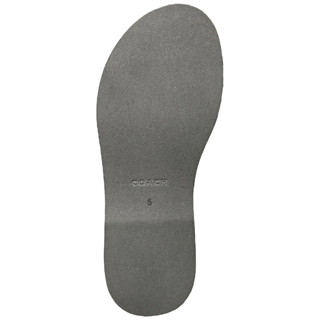 COACH Georgie Black Leather Open Toe Sandals