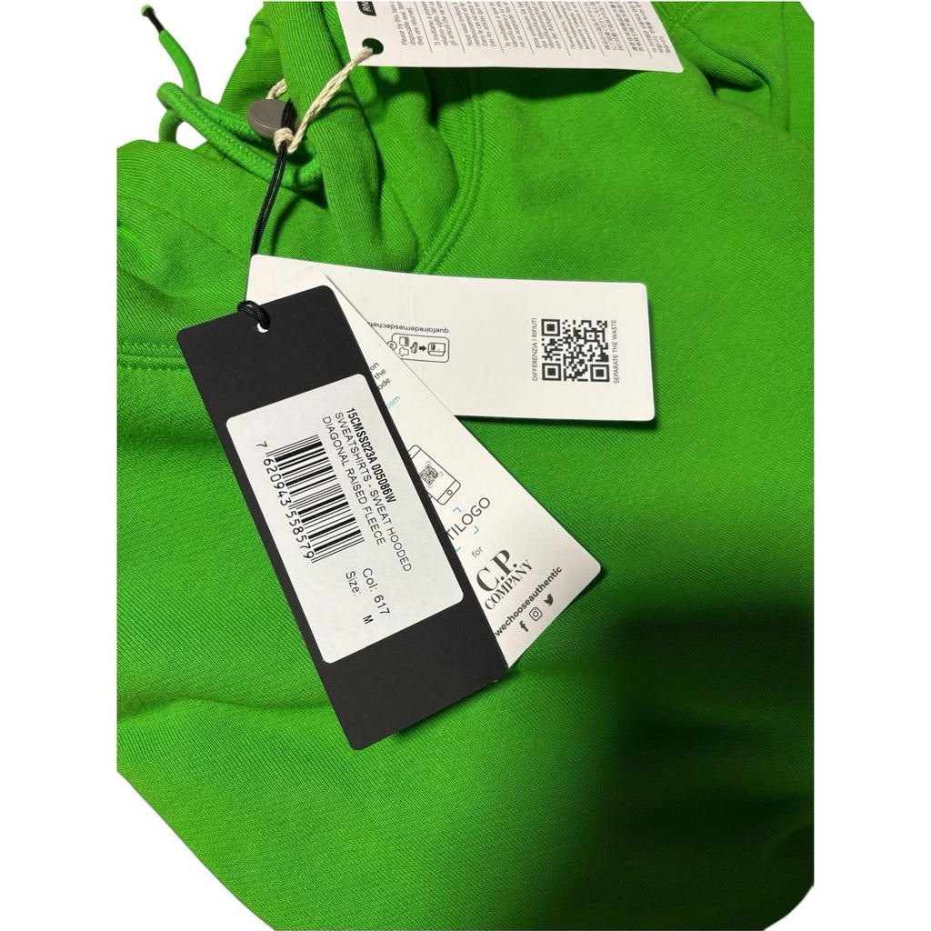 CP Company Hoodie Lens Logo Green