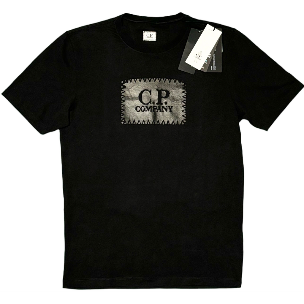 C.P. Company Black Block Logo Short Sleeve T-Shirt