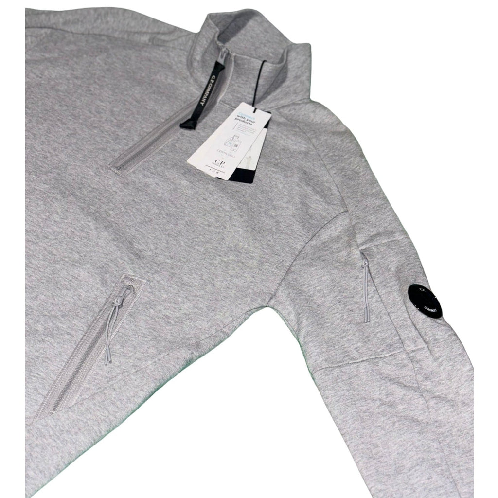 C.P. Company Grey 1/4 Zip Grey Sweater