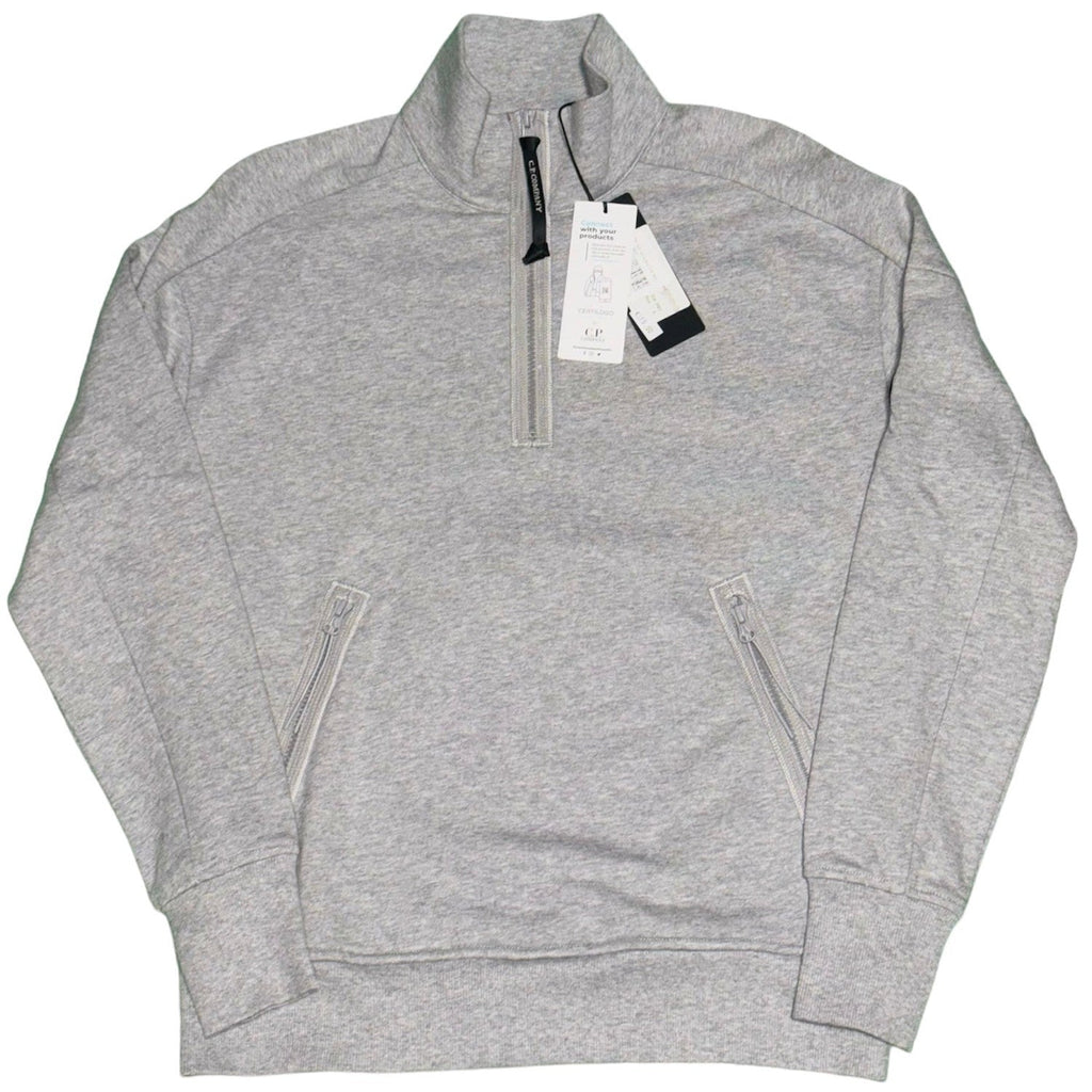 C.P. Company Grey 1/4 Zip Grey Sweater