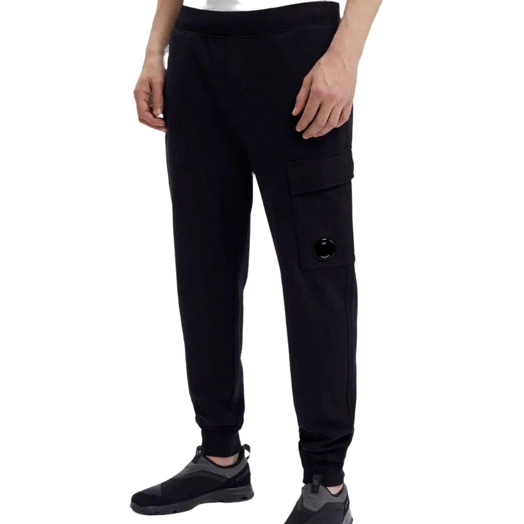 C.P. Company Men's Black Fleece Cargo Pants