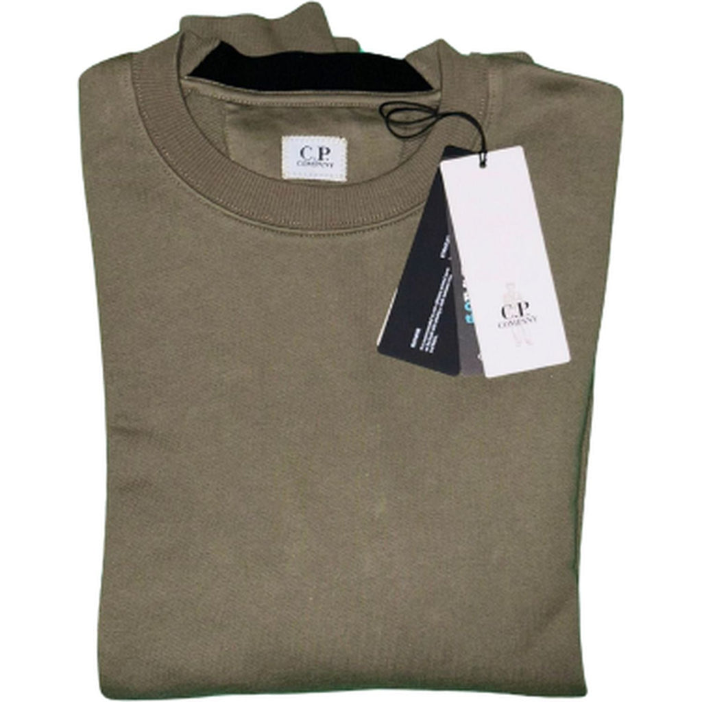 C.P. Company Men's Khaki Crew Sweatshirt