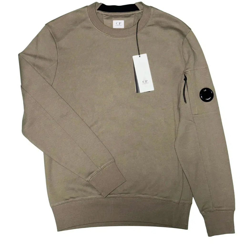 C.P. Company Men's Khaki Crew Sweatshirt