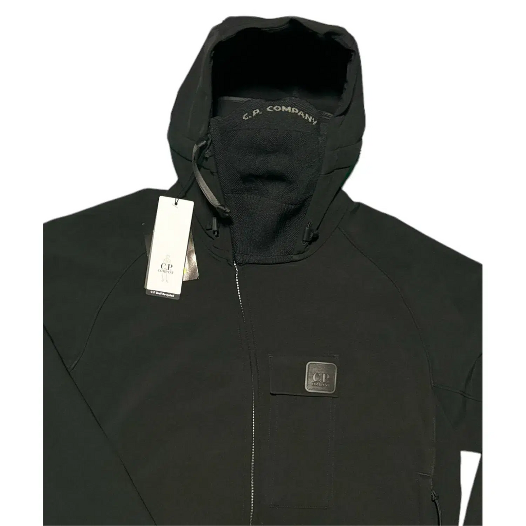 C.P. Company Shell-R Black Hooded Jacket 'Face-Mask'