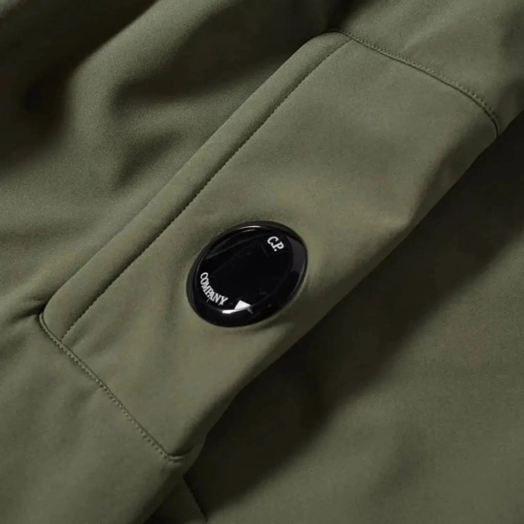 C.P. Company Shell-R Soft Shell Khaki Parka Jacket