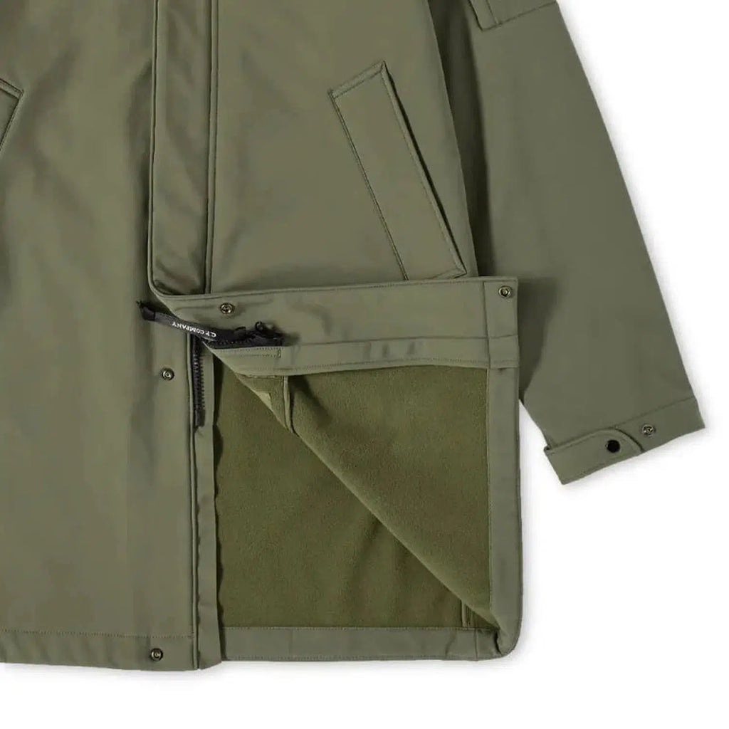 C.P. Company Shell-R Soft Shell Khaki Parka Jacket