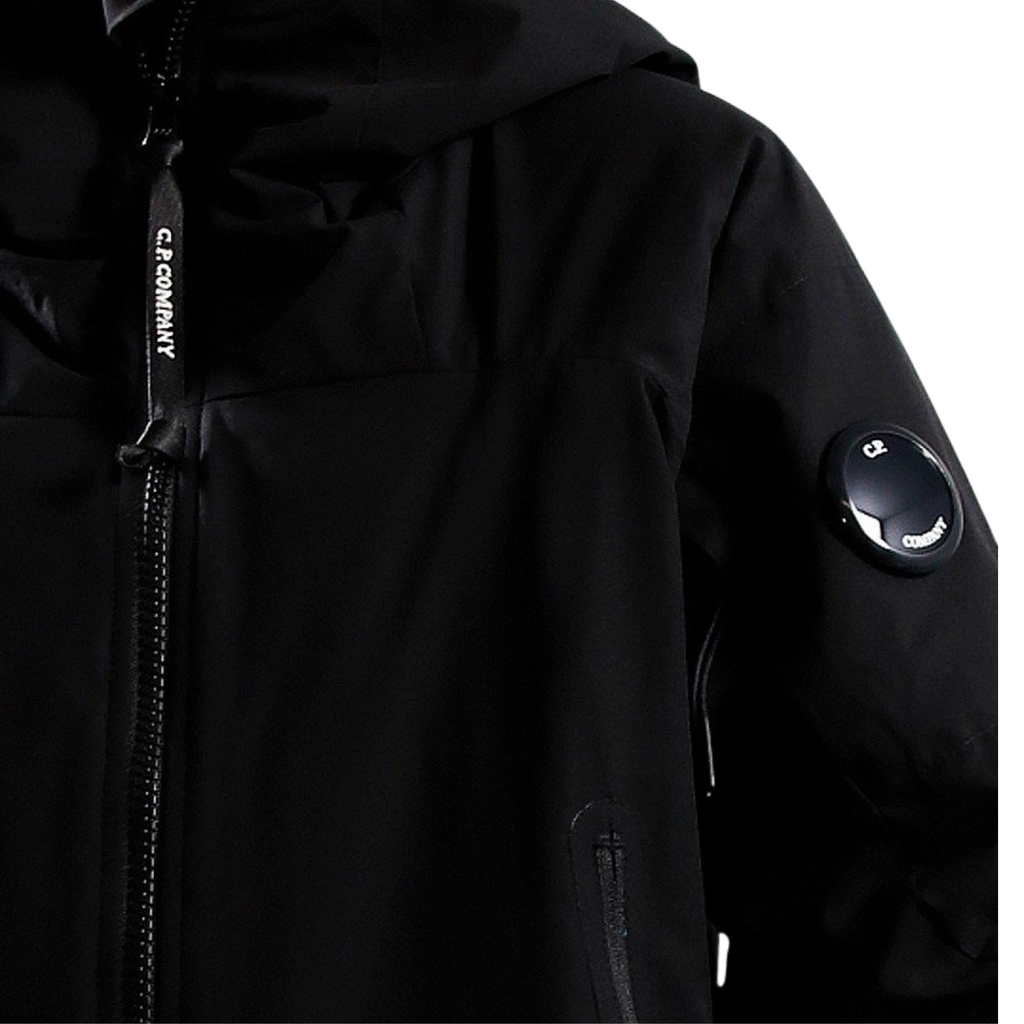 C.P. Company Undersixteen Boys Black Pro Tek Hooded Jacket