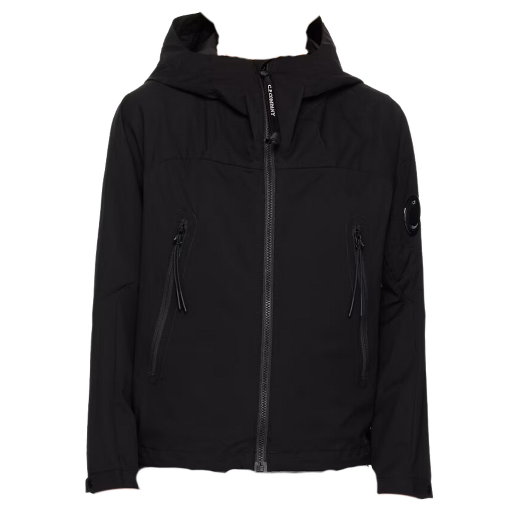 C.P. Company Undersixteen Boys Black Pro Tek Hooded Jacket