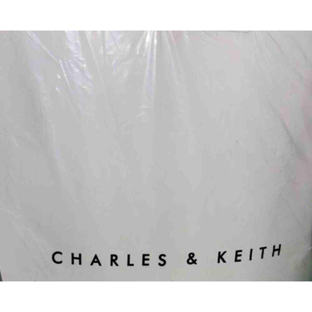 Charles Keith Cecily Woven Large Shoulder Bag - Cream Faux Leather