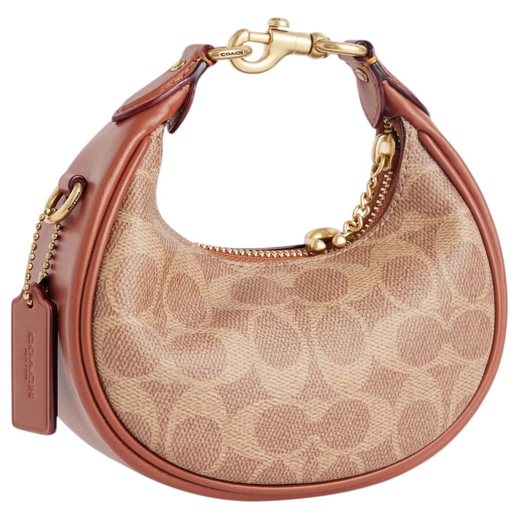 Coach Jonie Mini Leather Crossbody Bag Tan Caramel
