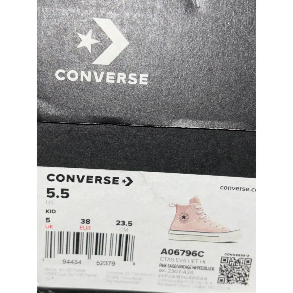 Converse Pink Lined Warm High Top Trainers