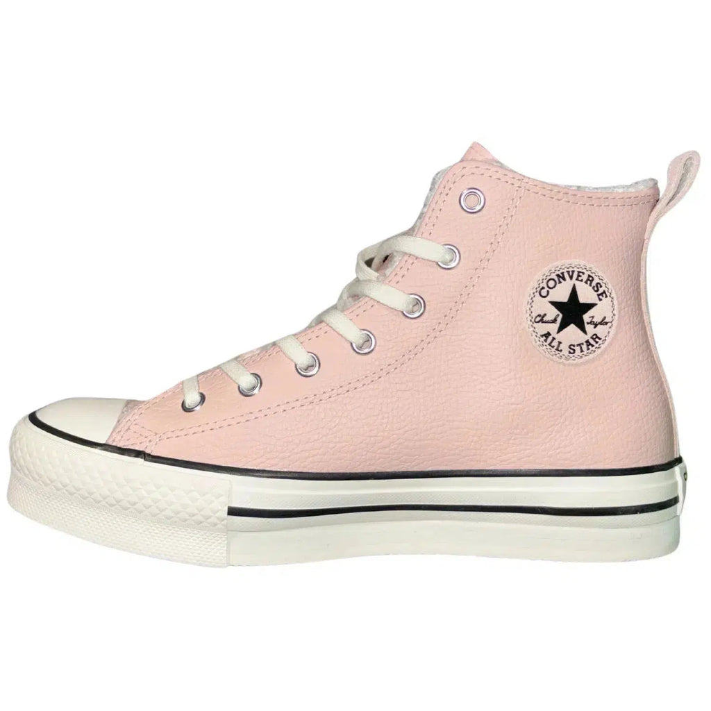 Converse Pink Lined Warm High Top Trainers