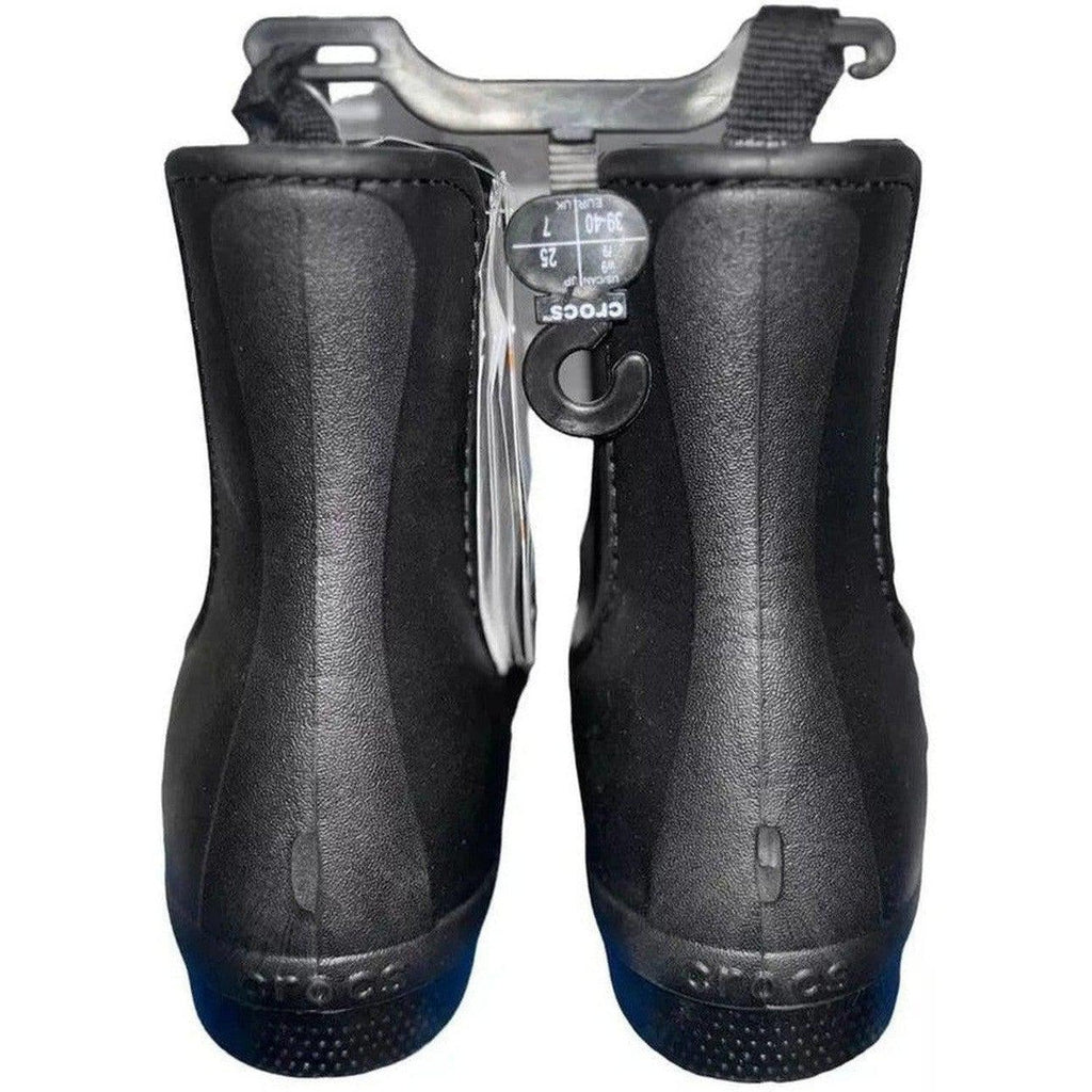 Crocs Waterproof Black Women's Chelsea Rain Boots