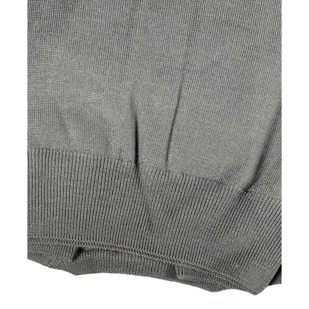 Cruciani Long Sleeve Grey V Neck Sweater