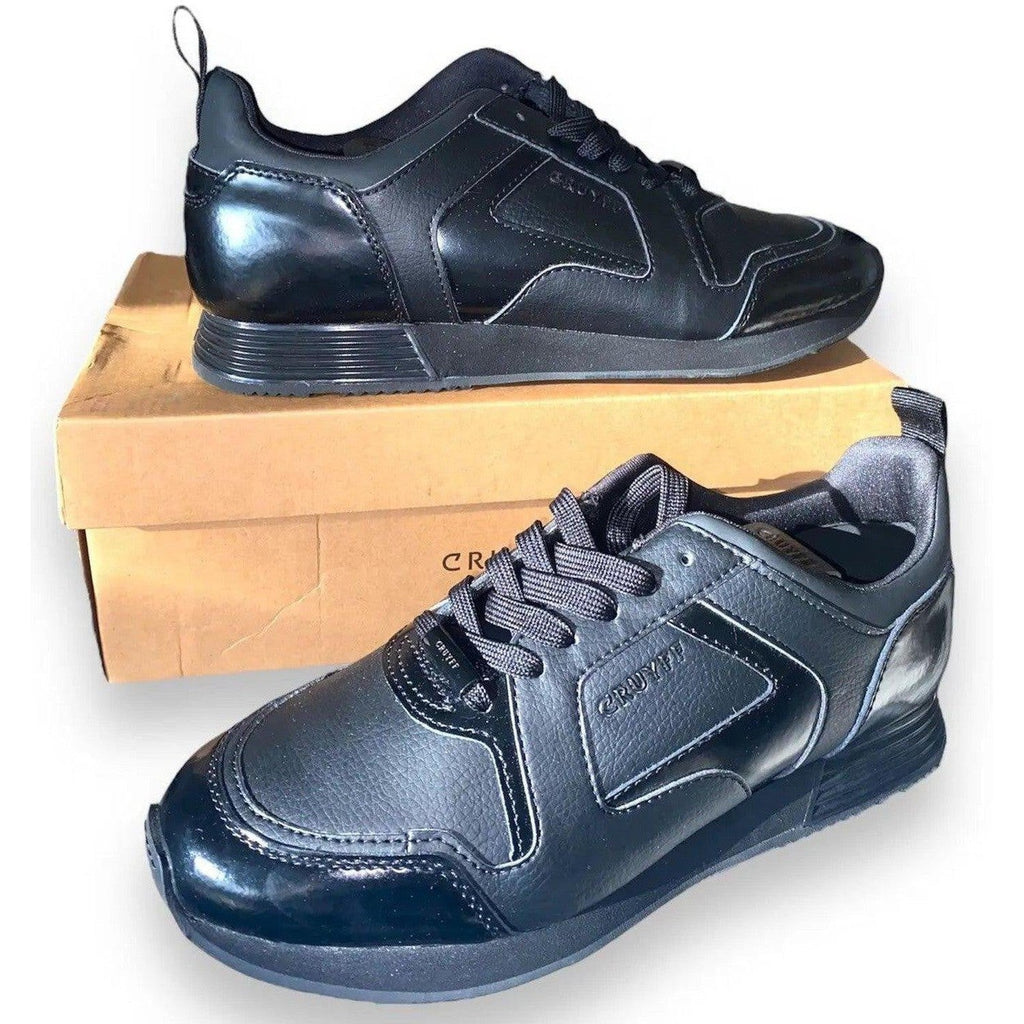 Cruyff Lusso Men's Black Leather Formal Trainers