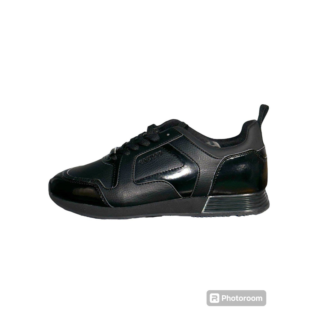 Cruyff Lusso Men's Black Leather Formal Trainers