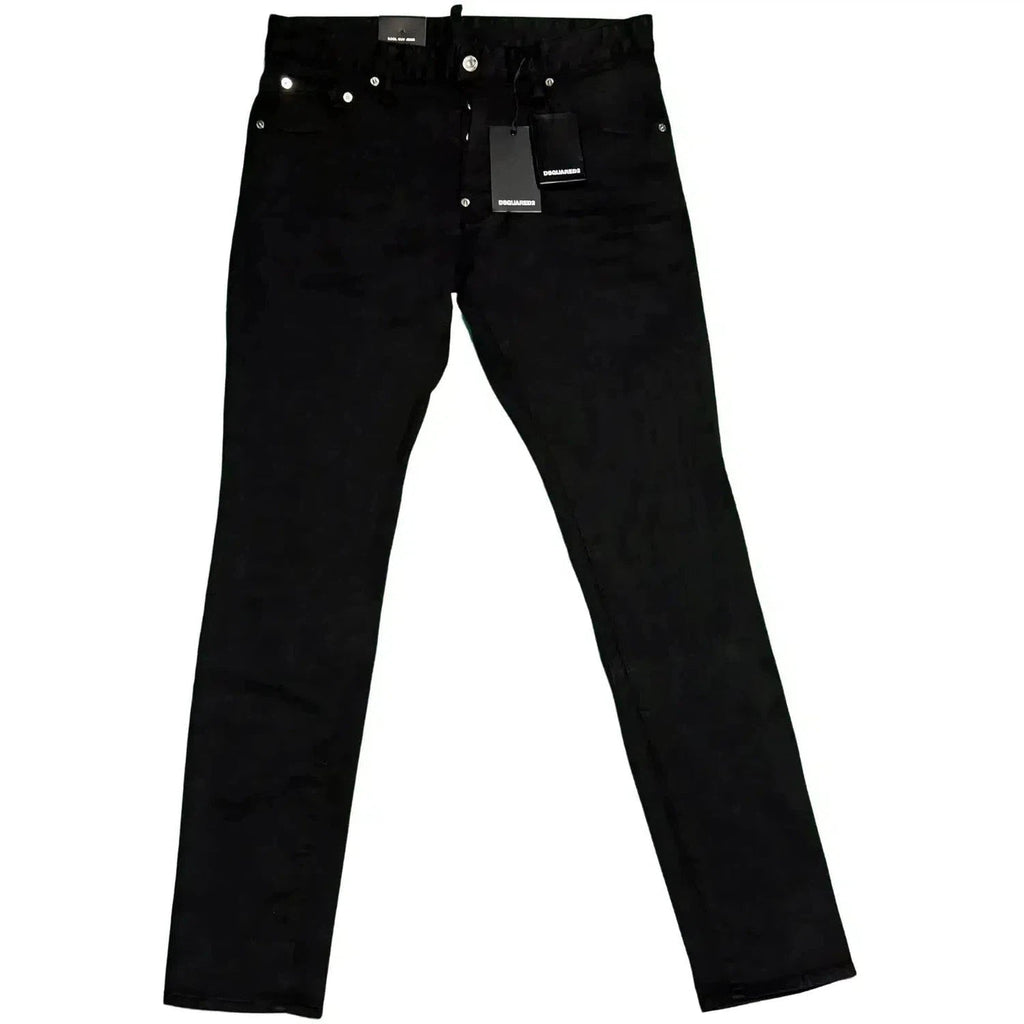 D-Squared2 Solid Black Cool Guy Jeans