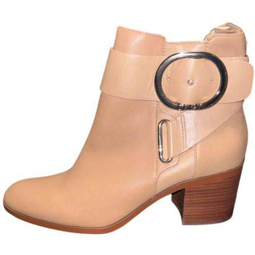 DKNY Blush Leather Ankle Boots
