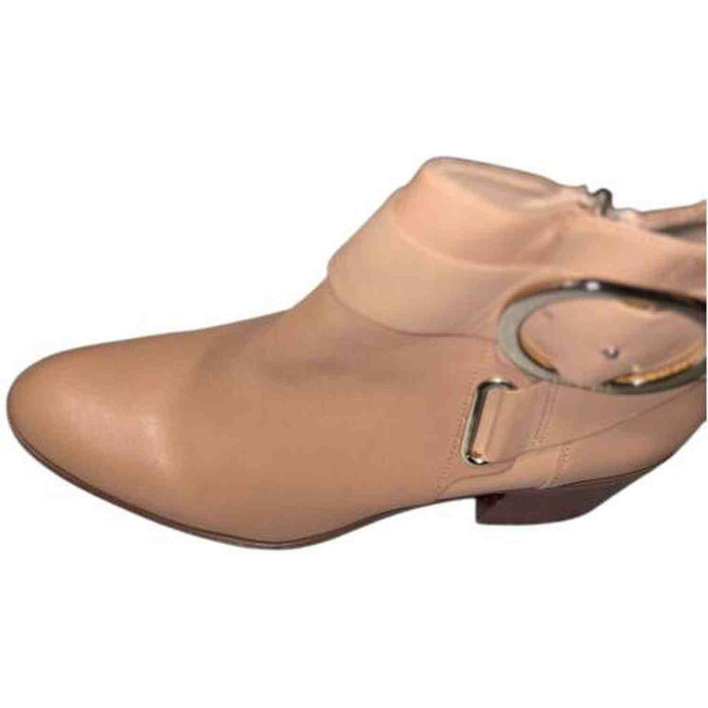 DKNY Blush Leather Ankle Boots
